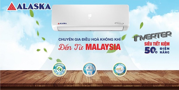 Máy lạnh Alaska Inverter 1.5 HP tiết kiệm điện tối đa cho gia đình bạn